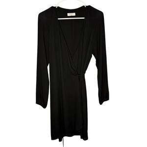 Aritzia Babaton Wrap long sleeve black dress Size Small